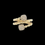 Twin Cluster Diamond Ring