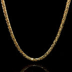 2.5MM Franco Semi-Solid Chain in 14KT Yellow Gold