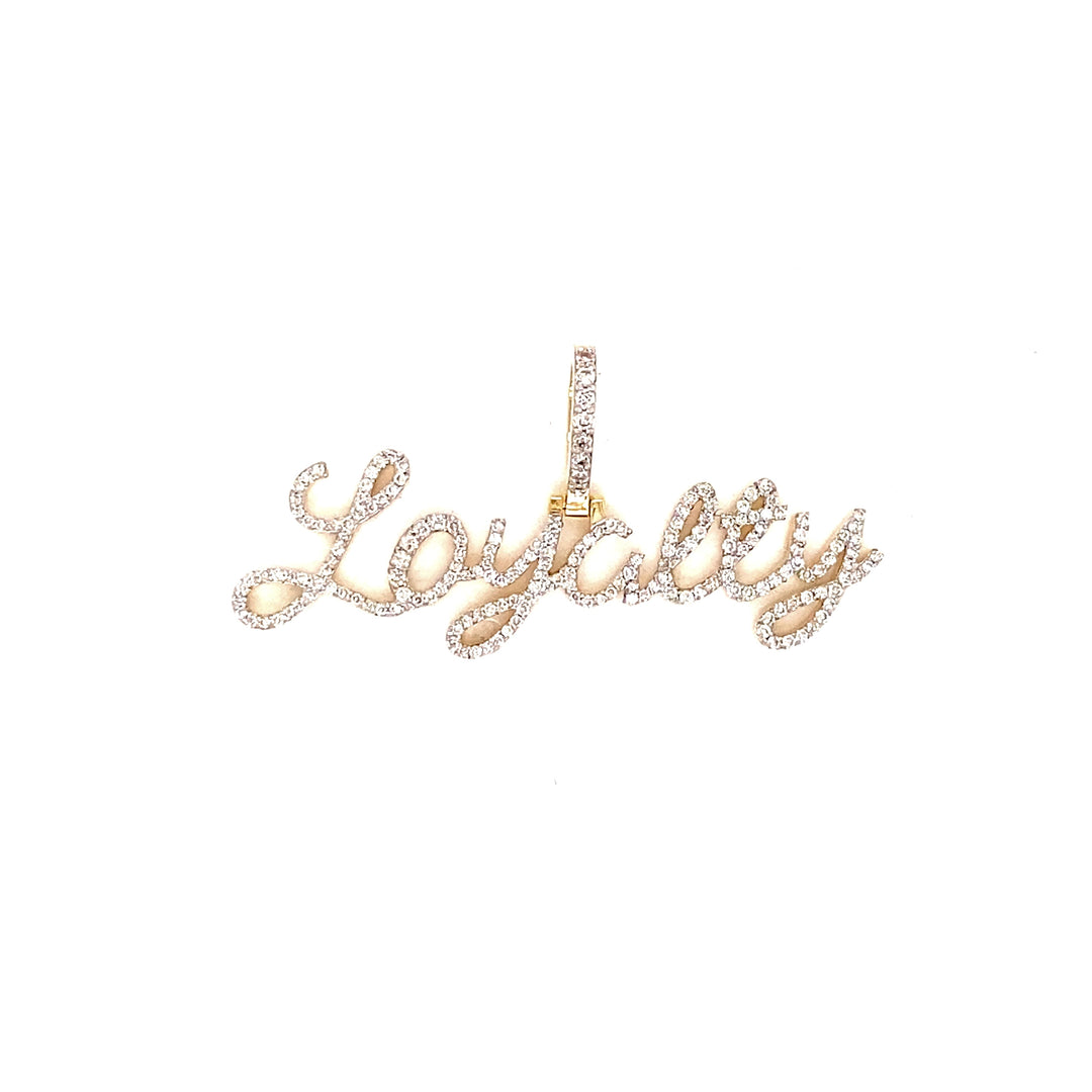 Custom Diamond “Loyalty” Name Plate