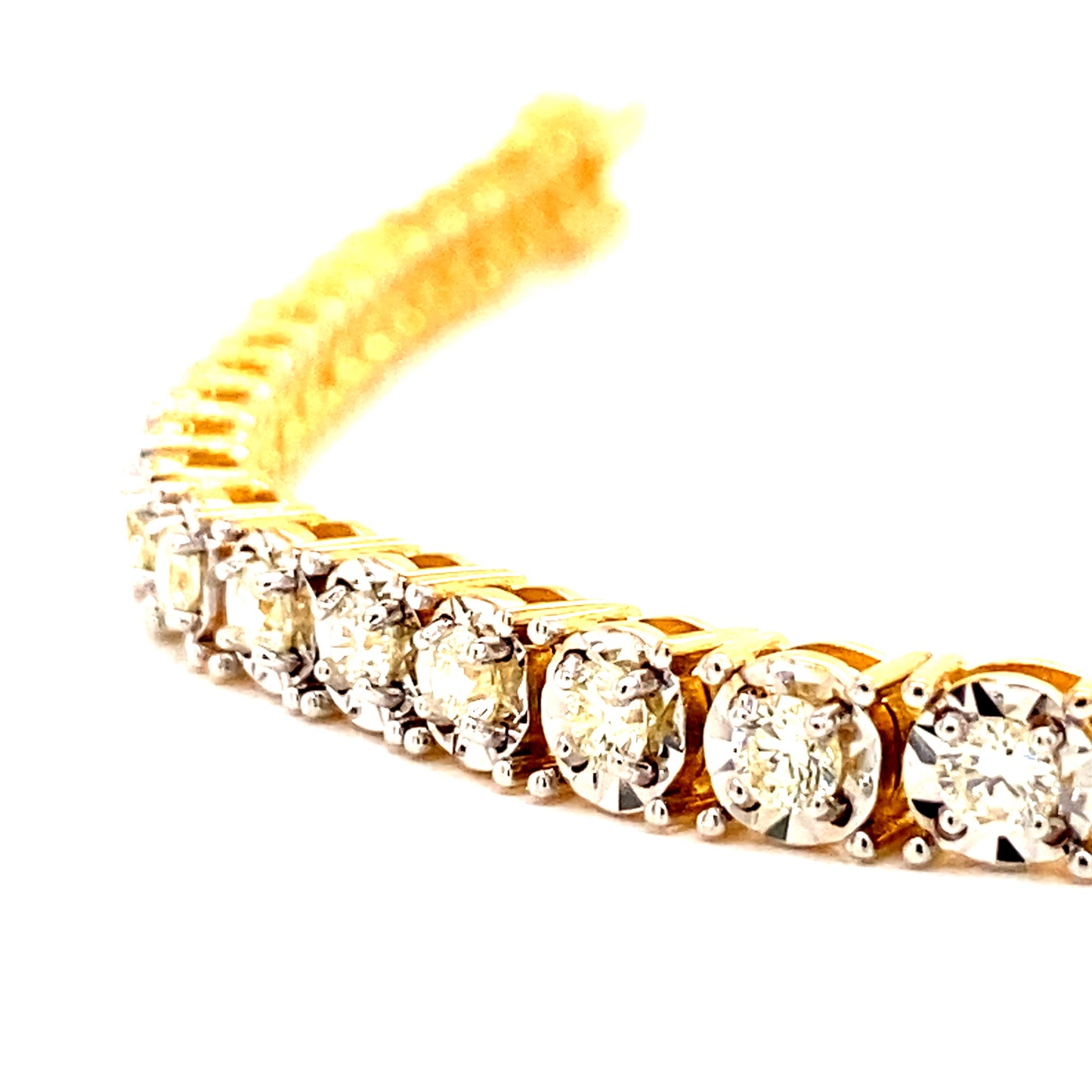 4.5MM Diamond Illusion Set Tennis Bracelet
