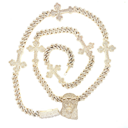 Diamond Cuban Link Rosary