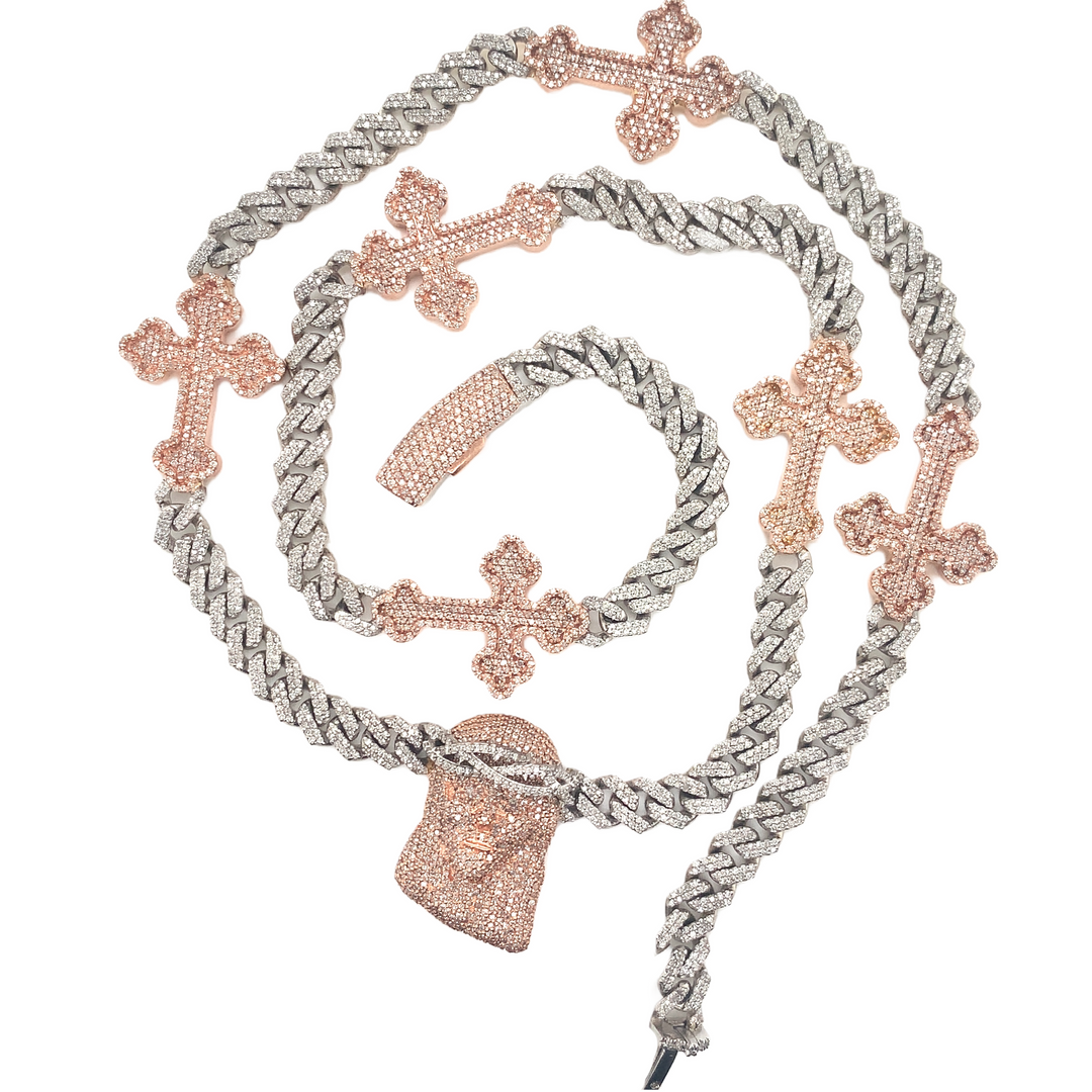 Diamond Cuban Link Rosary