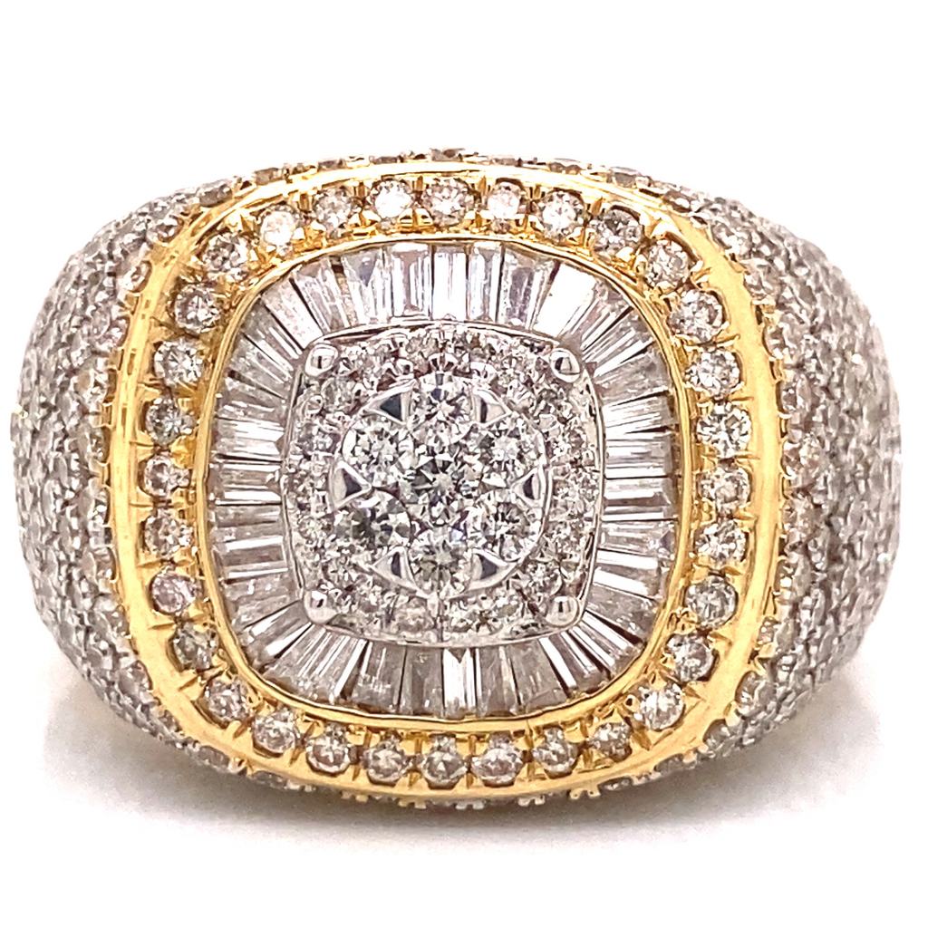 LA発！ODALISQUE RING【MOND MONDO】イエローゴールド/ループ14K Vintage Hong Kong 14K Yellow Gold Fan 0.79ctw Diamond Size 7