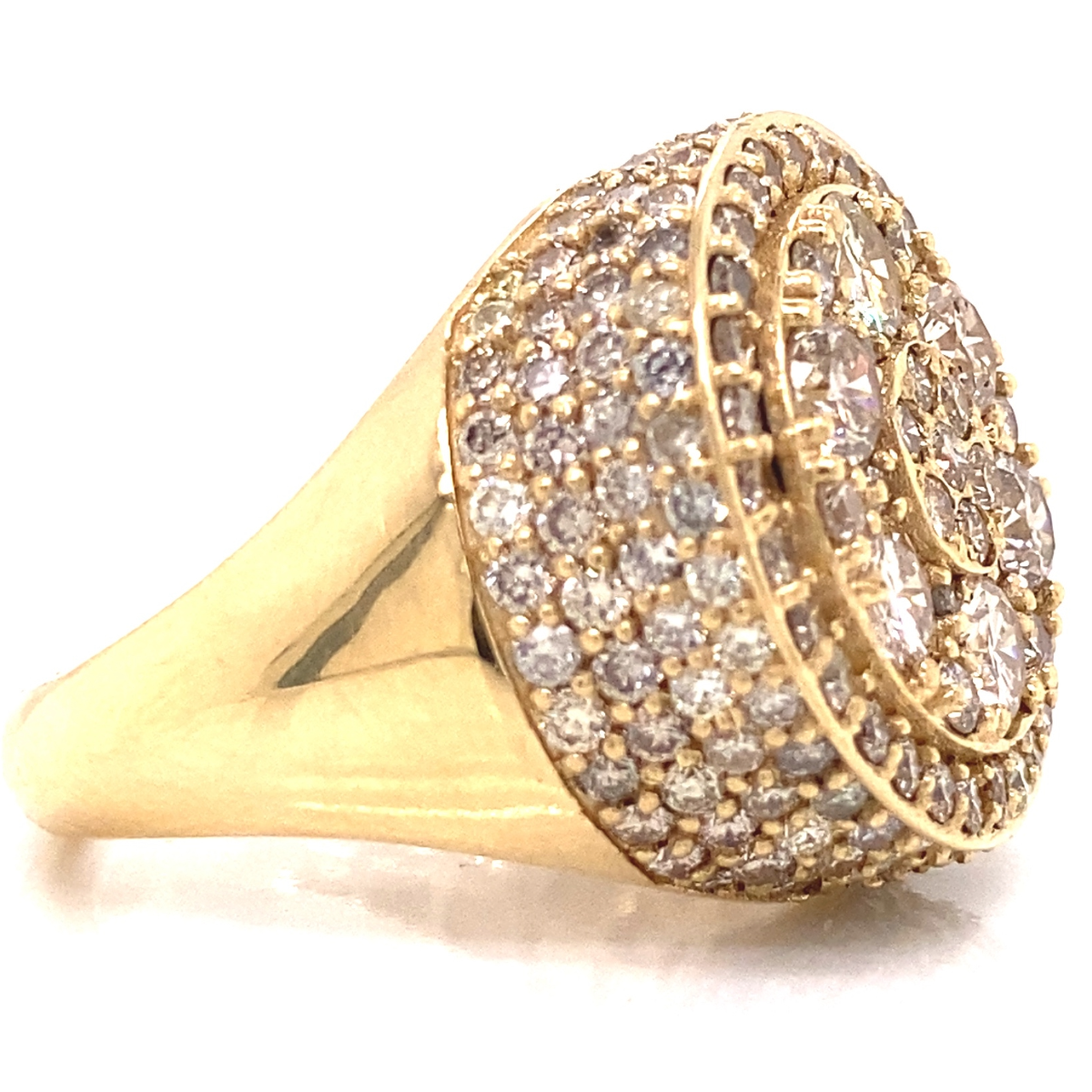 Mens Diamond Pinky Ring in 14K Gold