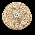 7.5 ct Diamond Mens Pinky Ring 14k Gold