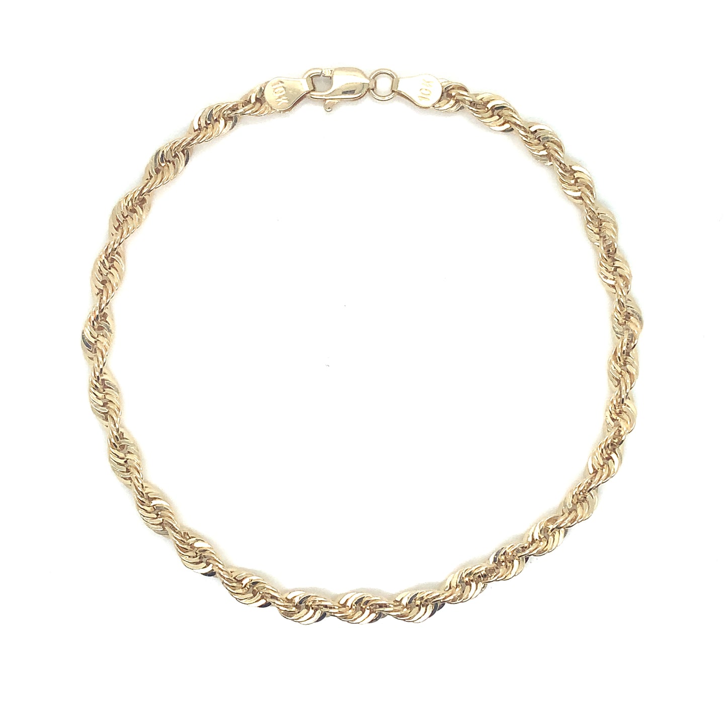 2MM 10K GOLD ROPE BRACELET