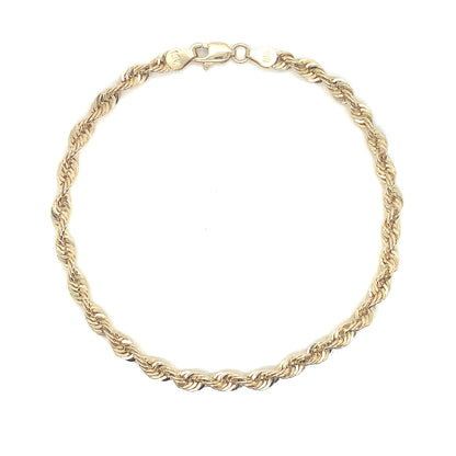 2MM 10K GOLD ROPE BRACELET
