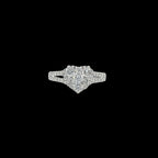 1.5CT Heart-Set Diamond Ring