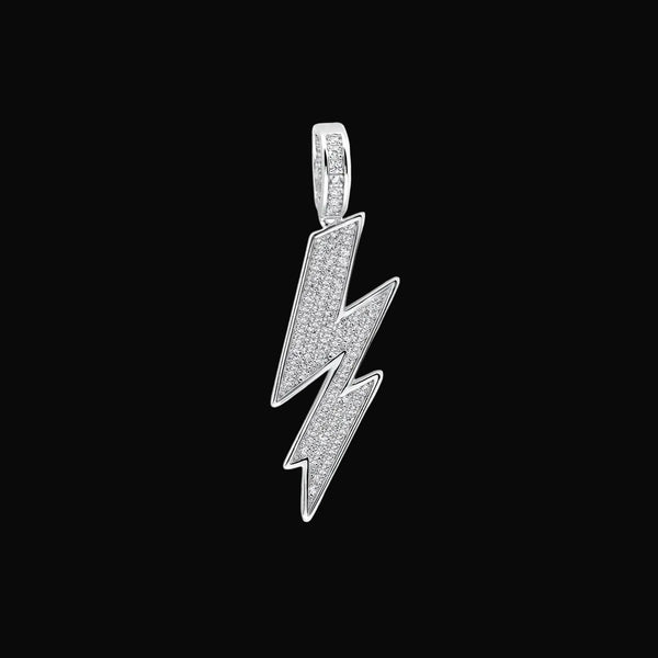 Silver Lightning Bolt Pendant
