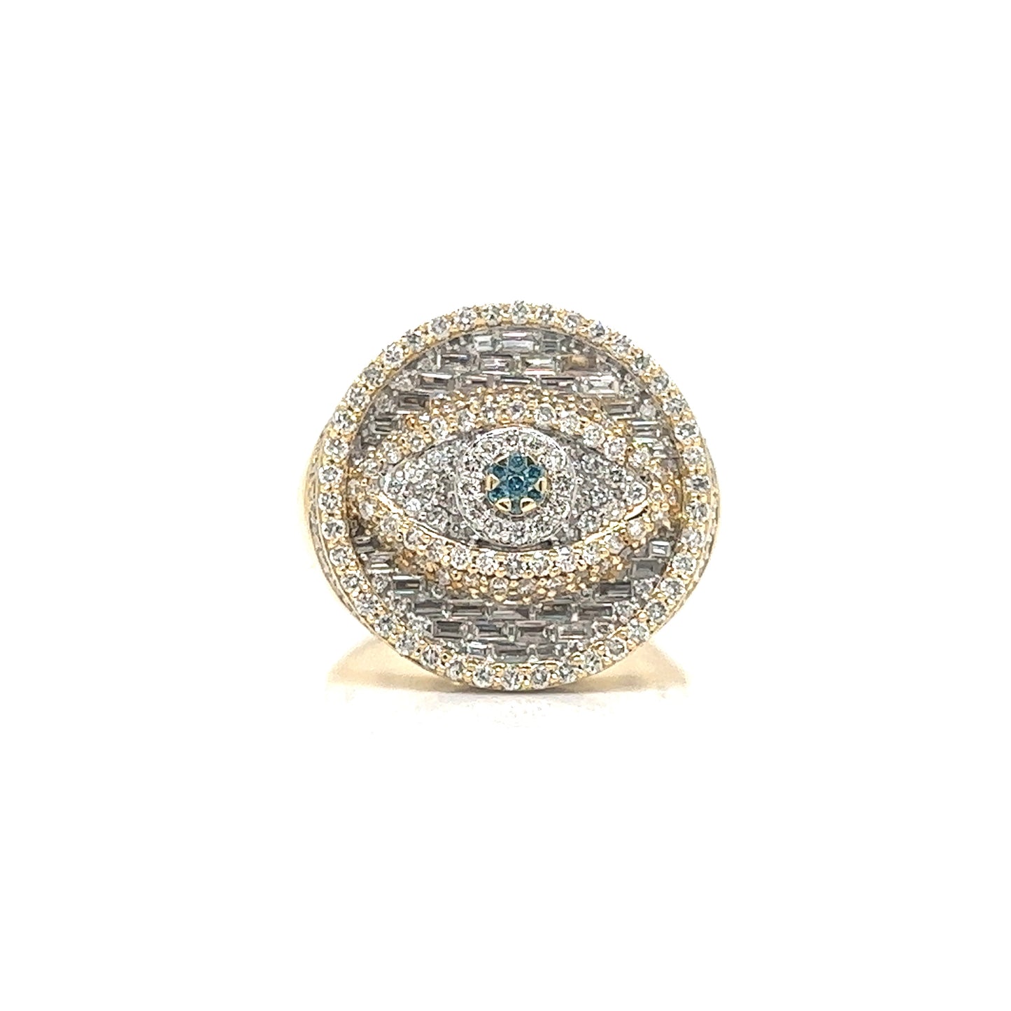 Evil Eye Diamond Ring