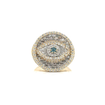 Evil Eye Diamond Ring