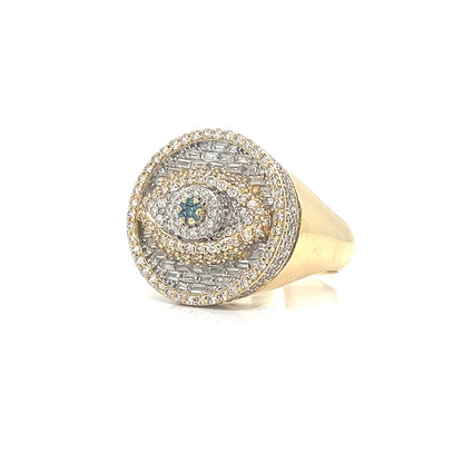 Evil Eye Diamond Ring