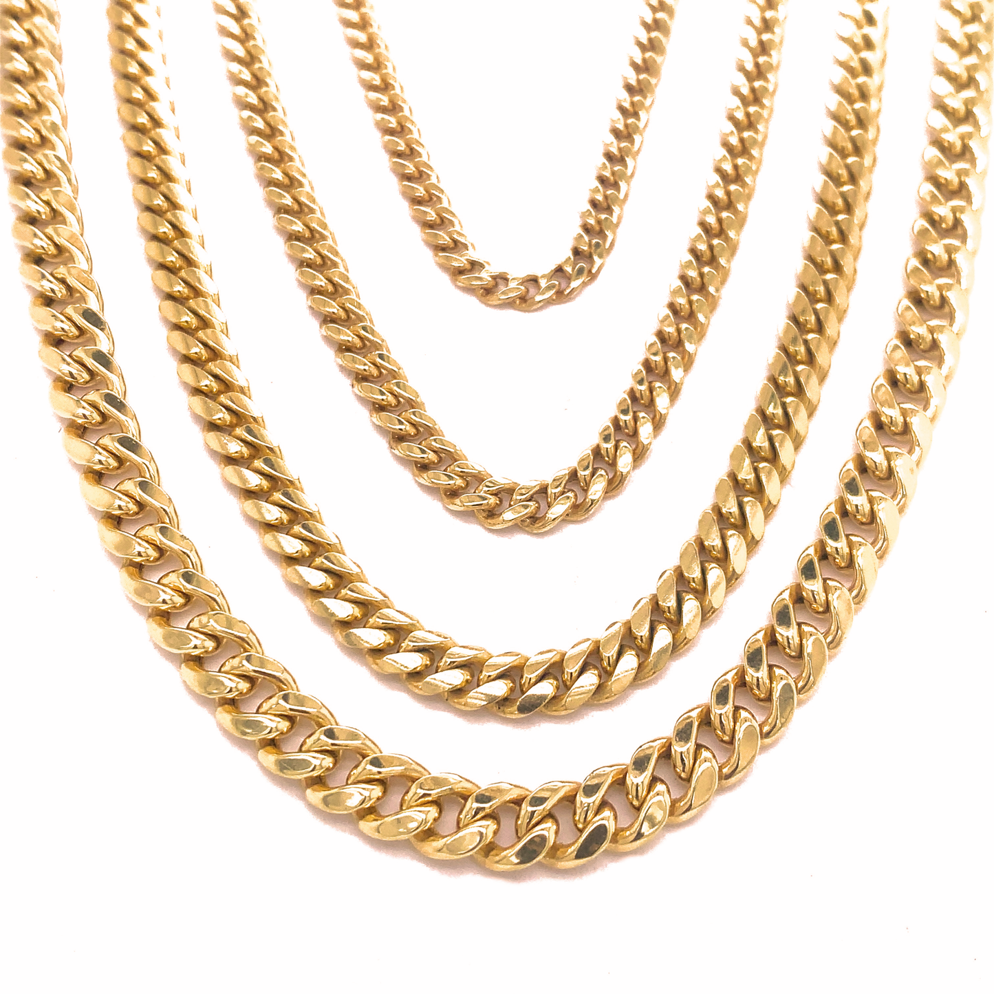 Semi-Solid Gold Cuban Chain