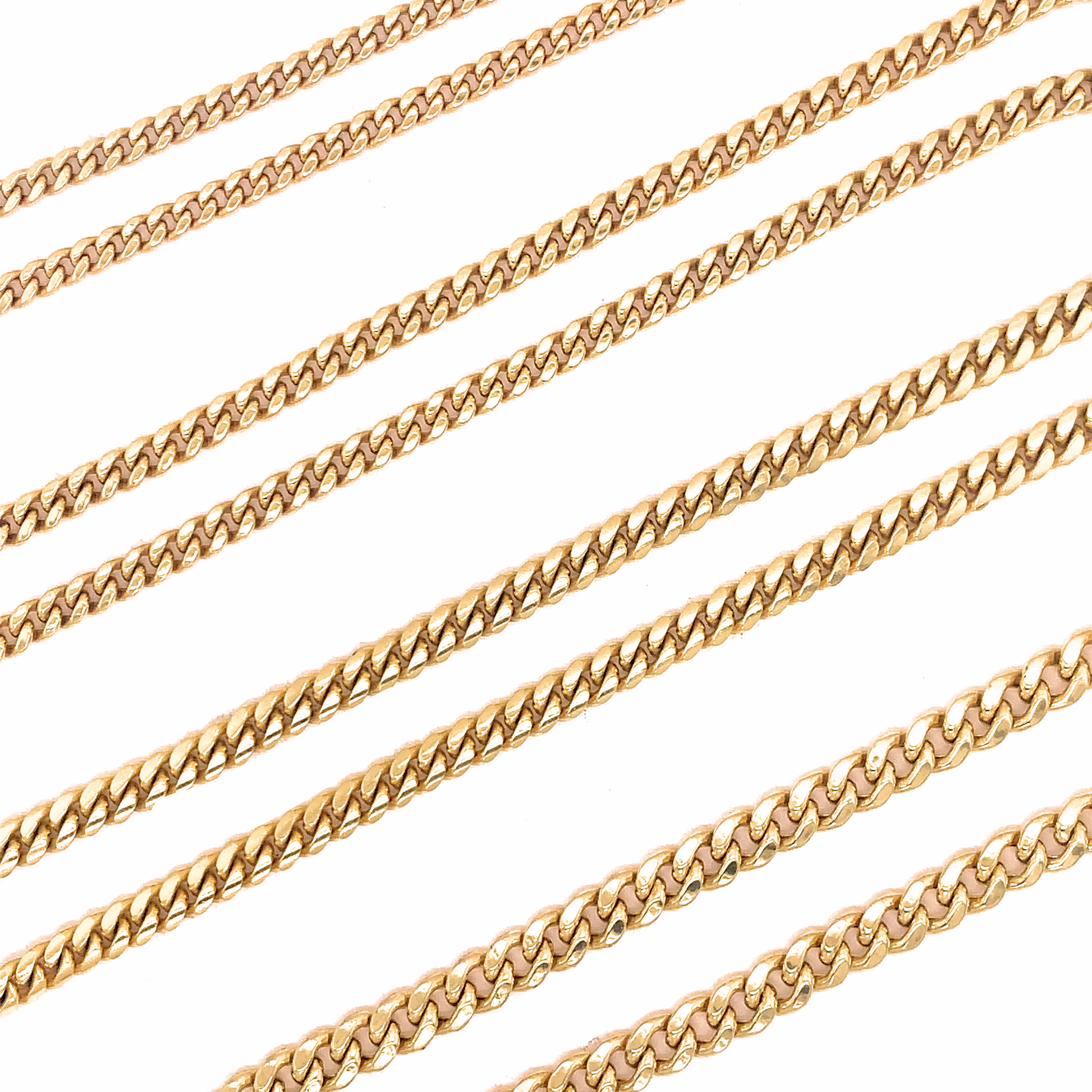 Semi-Solid Gold Cuban Chain