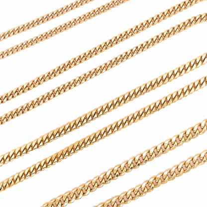 Semi-Solid Gold Cuban Chain