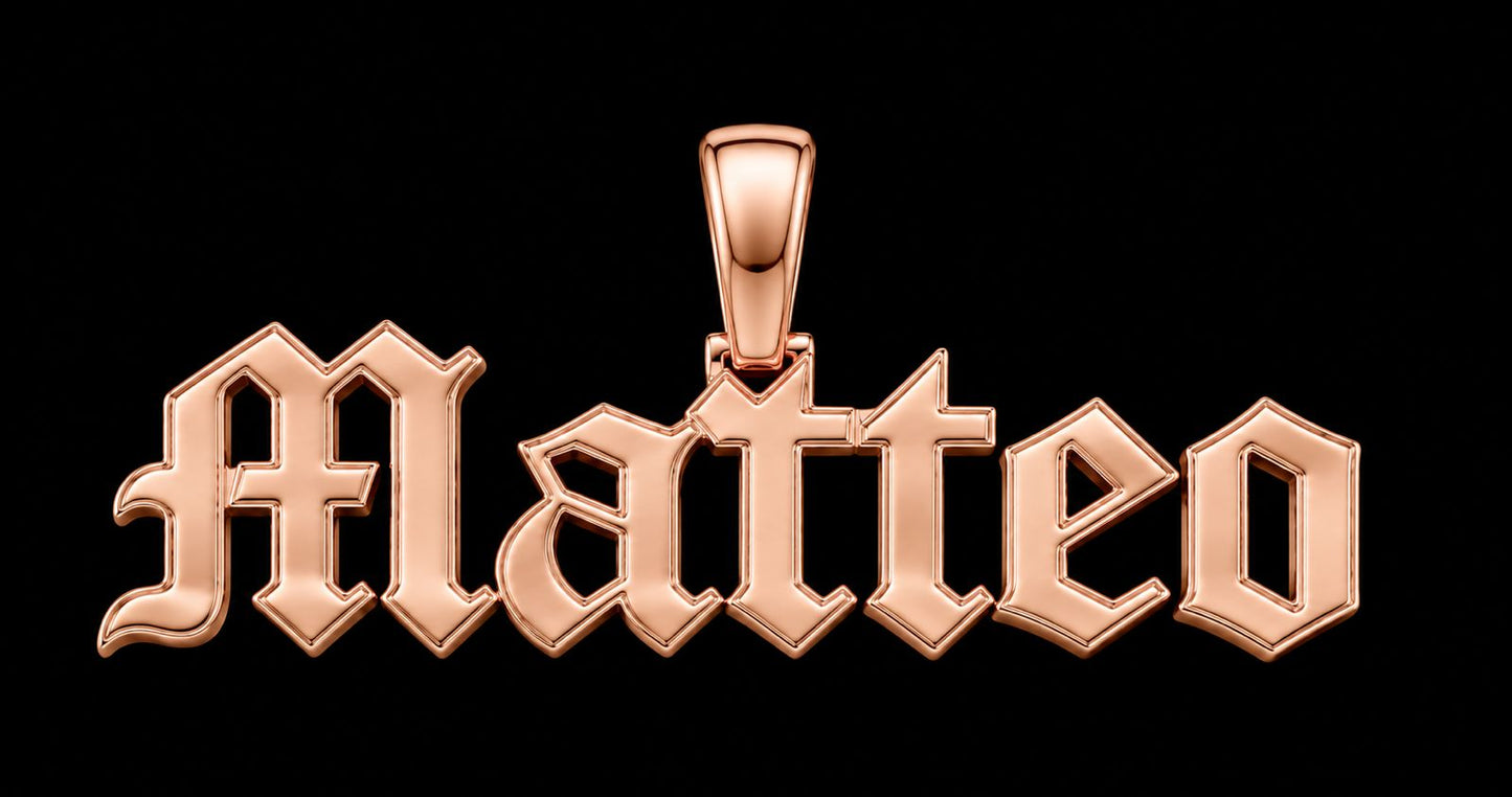 Custom Gold Nameplate