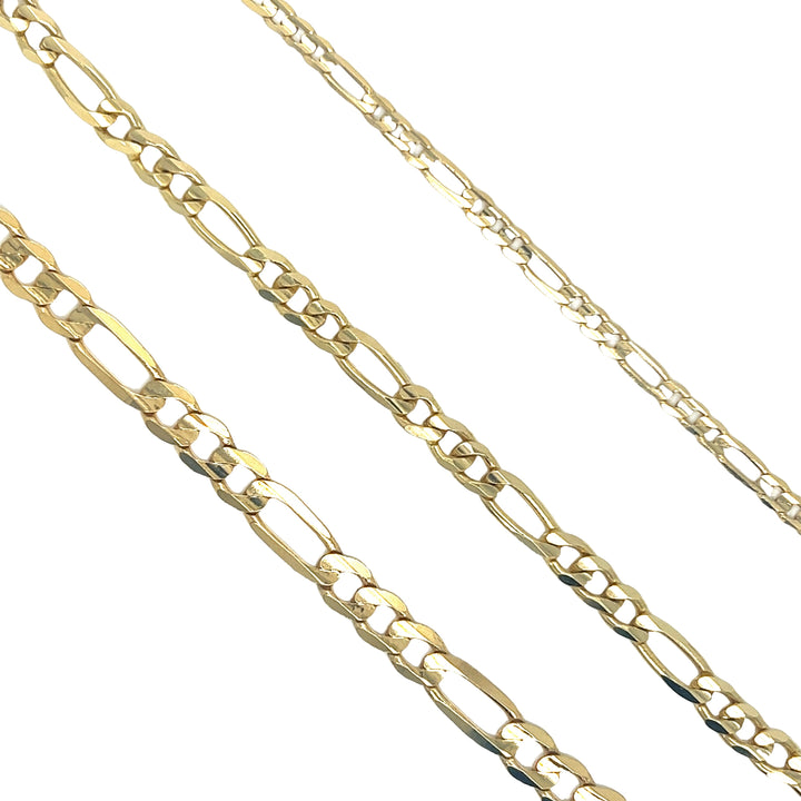 Solid Figaro Link Bracelets