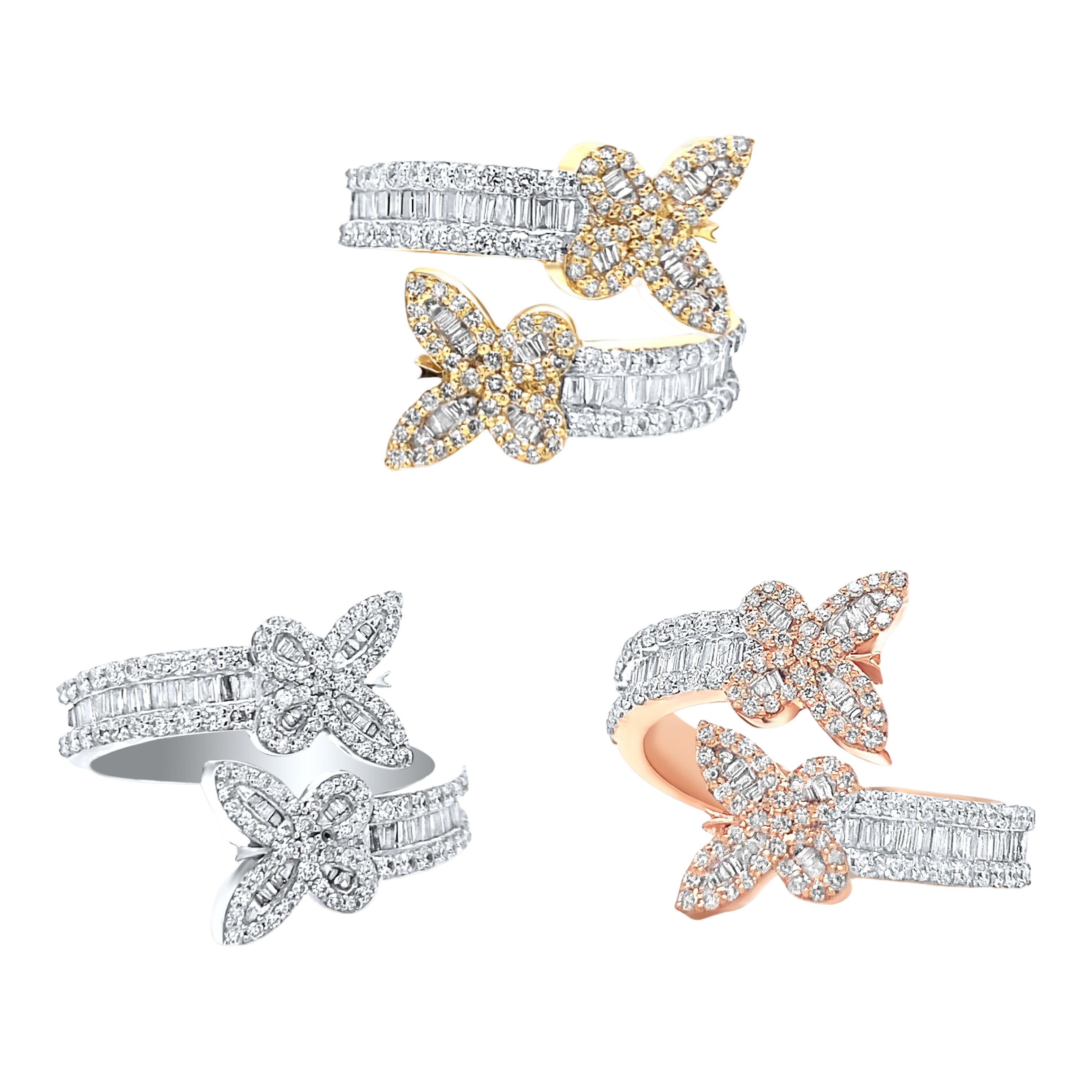 Diamond Butterfly Ring