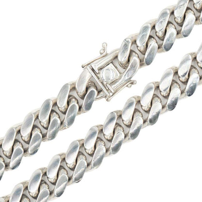 Silver 12mm Solid Cuban Chain 20" 22" 24" - Johnny Dang & Co