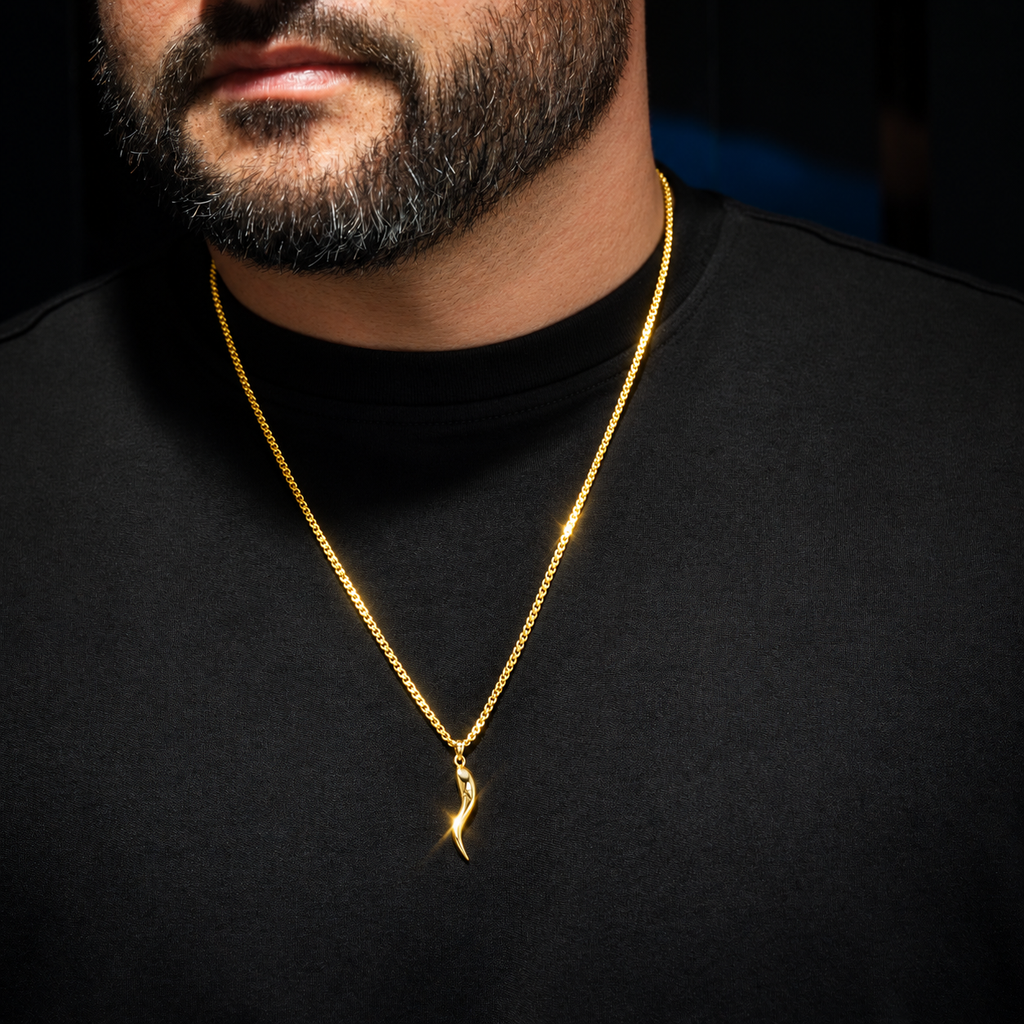 14k Gold Italian Horn