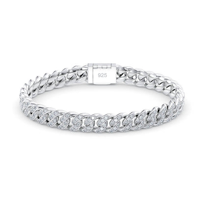 DIAMOND CUBAN BRACELET (8mm)