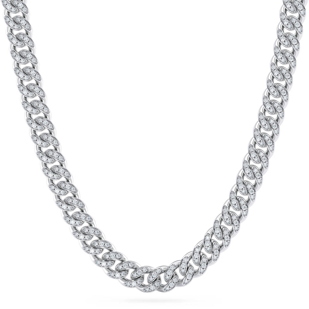 DIAMOND CUBAN CHAIN (8mm)