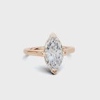 Elegant 2 CT Marquise Solitaire Diamond Ring