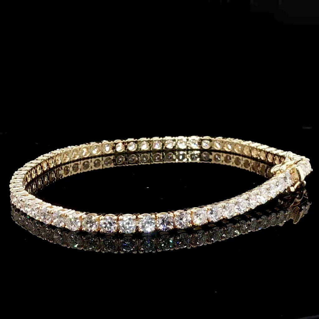 Lab Diamonds Tennis Bracelet 15 Pointer