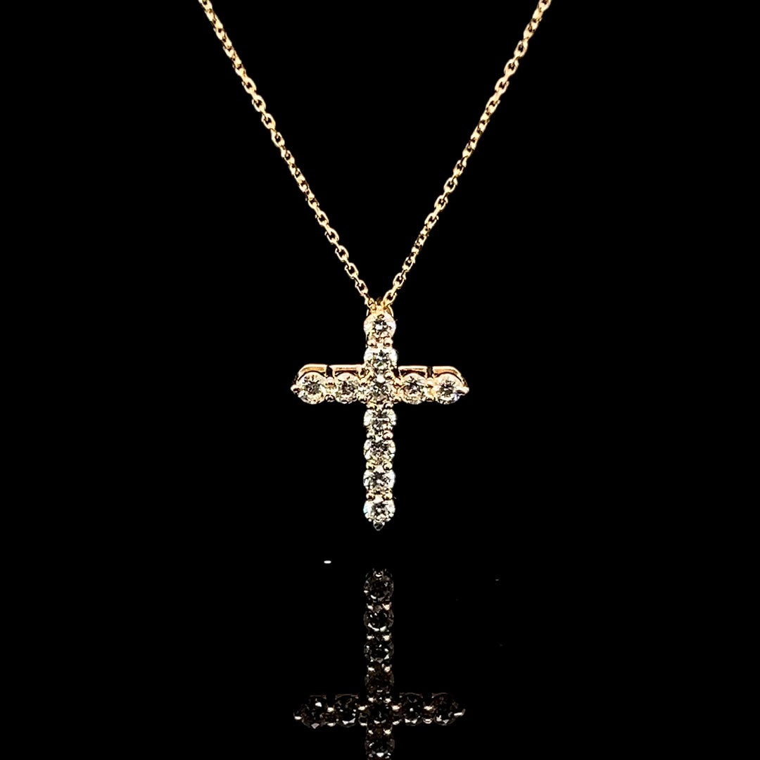 5pt Diamond Cross Pendant