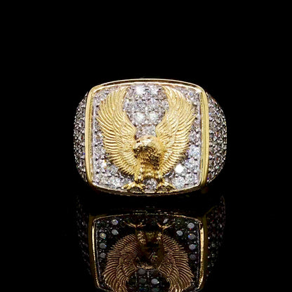 3 CT DIamond Mens Eagle Ring