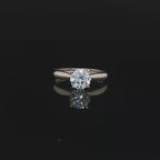 1CT Round Engagement Ring