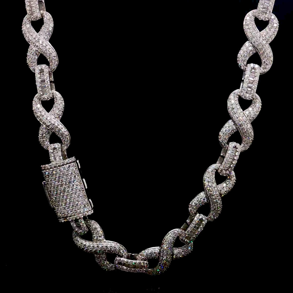 White Gold Diamond Infinity Chain