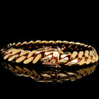 10KT Solid 10MM Handmade Miami Cuban Bracelet