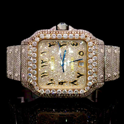 Diamond 20 CTW Cartier Santos Large Two Tone