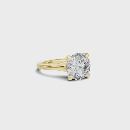 Iconic 4 CT Round Brilliant Solitaire Diamond Ring