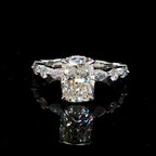 4CT Elongated Cushion Engagement Ring
