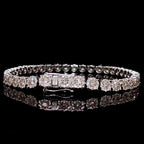 Diamond Halo Tennis Bracelet
