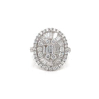 Emerald Halo Diamond Ring