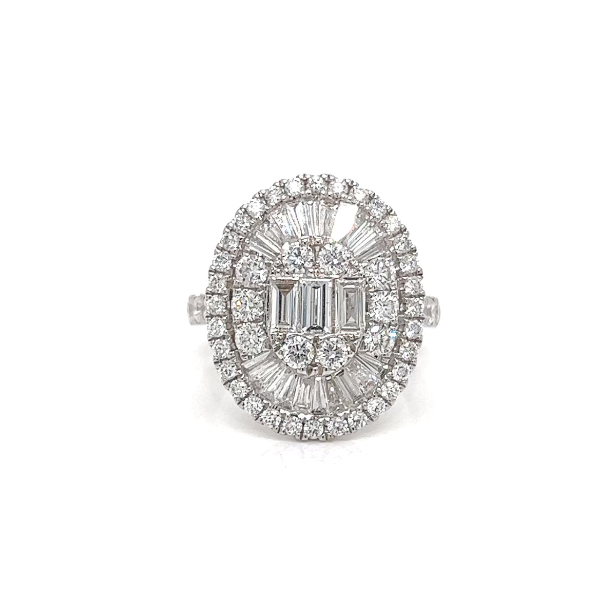 Emerald Halo Diamond Ring
