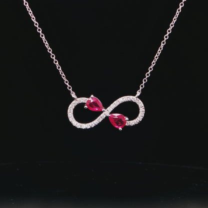 Infinite Ruby Necklace