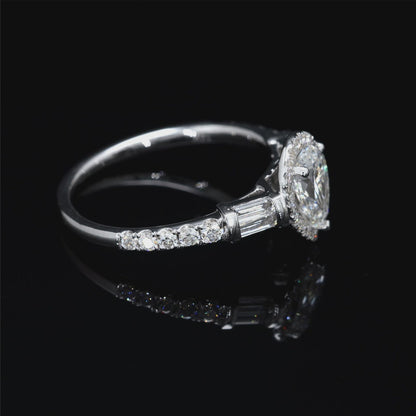 Pear-Cut Lab Diamond Fancy Ring