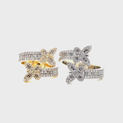 Diamond Butterfly Ring