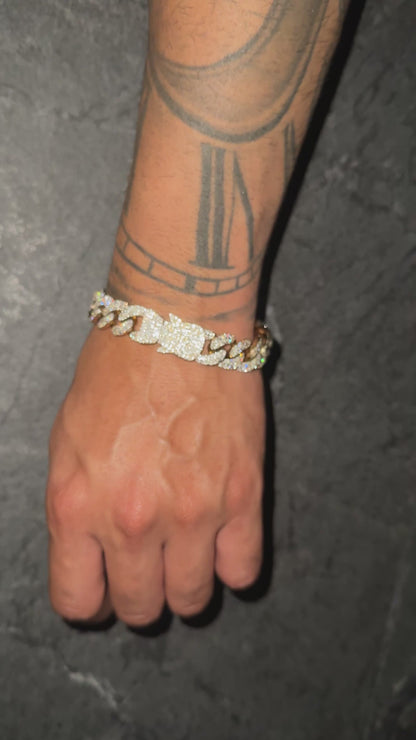 14MM Diamond Cuban Bracelet