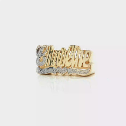 Name Rings in 14KT Gold