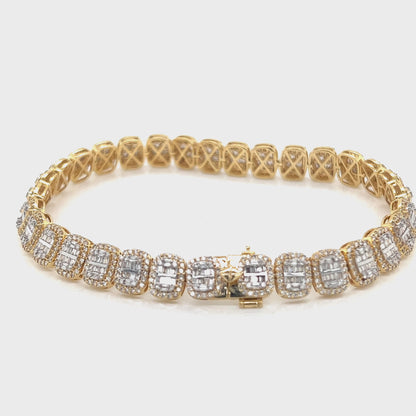 Baguette Diamond Tennis Bracelet