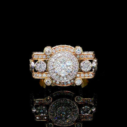 6.5 ct Diamond Mens Ring- il Castello 14k Gold