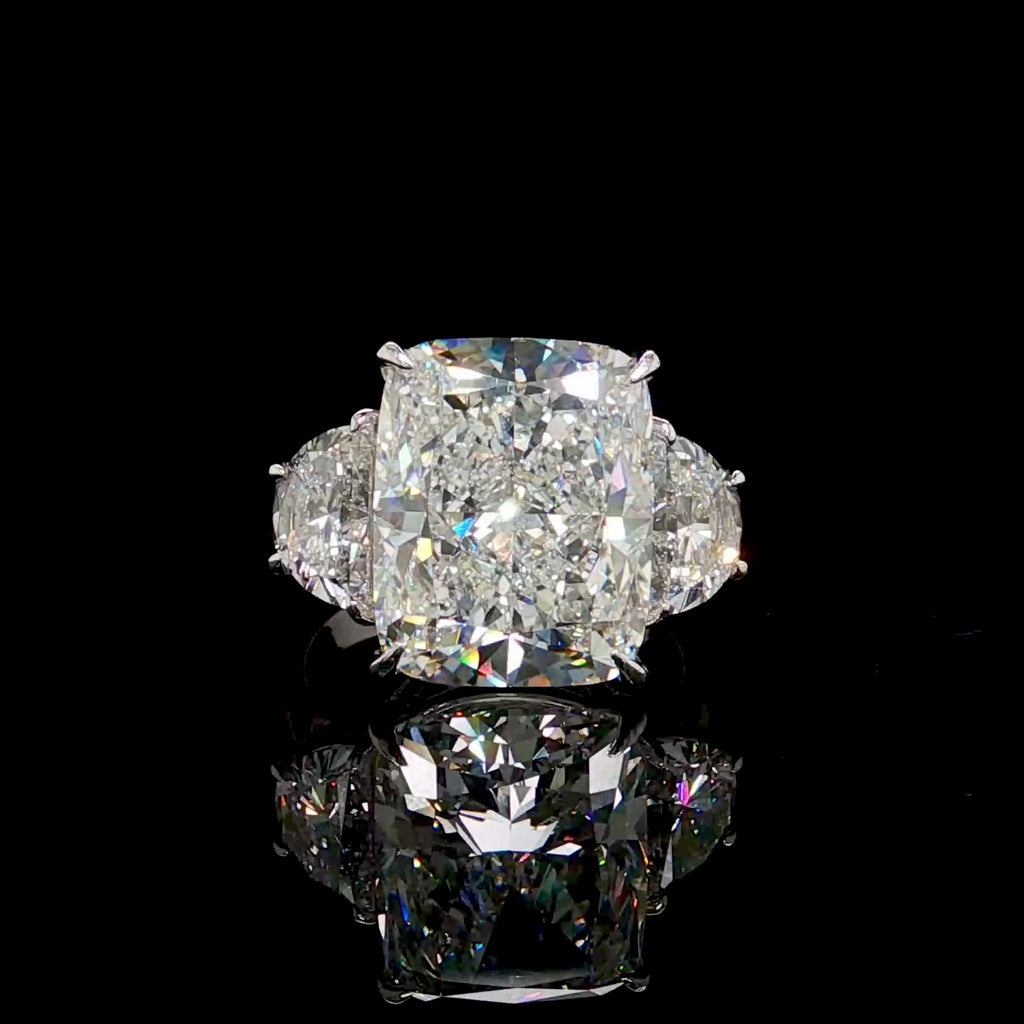 10CT Radiant Engagement Ring