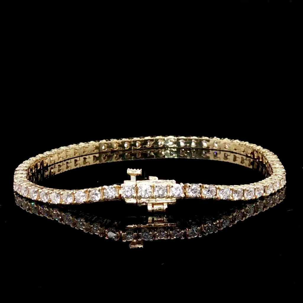 Lab Diamond Tennis Bracelet 7 Pointer