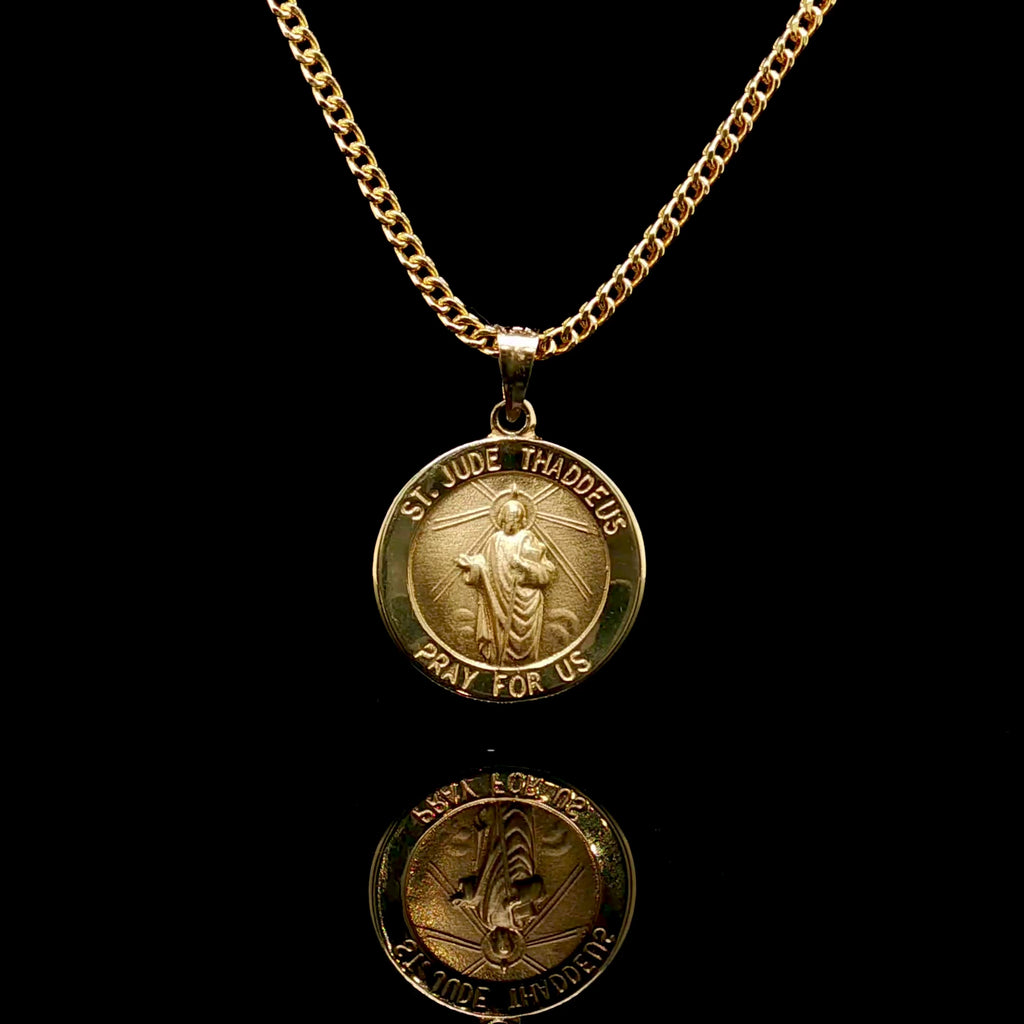 14Kt Solid St. Jude Medallion
