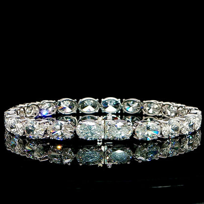 6.7mm Oval Tennis Bracelet